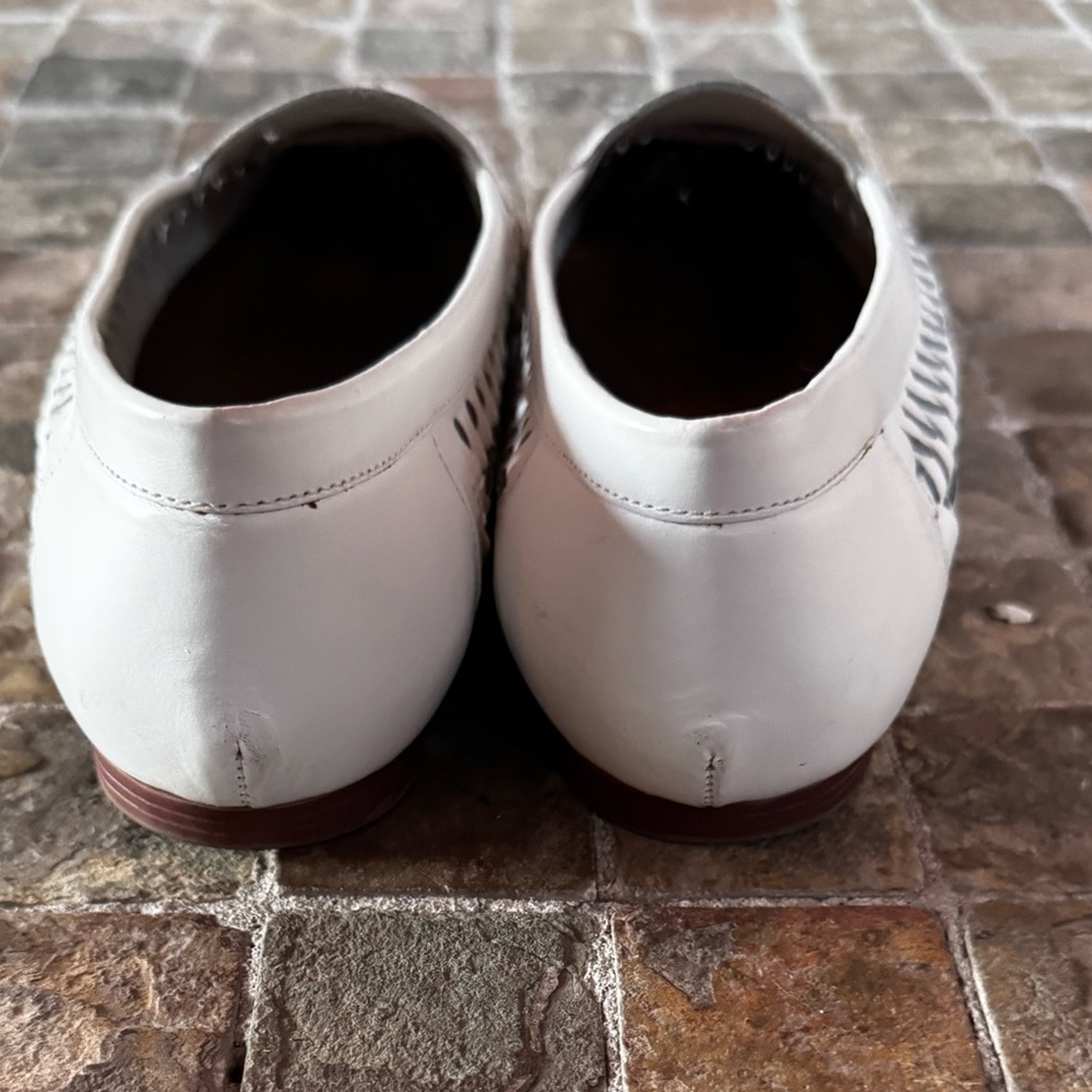 White Woven Loafers - Picture 6 of 9